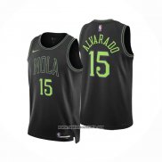 Camiseta New Orleans Pelicans Jose Alvarado #15 Ciudad 2023-24 Negro