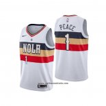 Camiseta New Orleans Pelicans Zion Williamson #1 Earned 2019-20 Blanco