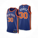 Camiseta New York Knicks Julius Randle #30 Ciudad 2023-24 Azul