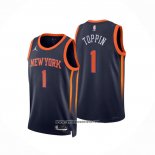 Camiseta New York Knicks Obi Toppin #1 Statement 2022-23 Negro