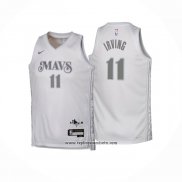 Camiseta Nino Dallas Mavericks Kyrie Irving #11 Ciudad 2024-25 Blanco