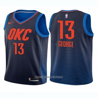 Camiseta Nino Oklahoma City Thunder Paul George #13 Statement 2017-18 Azul