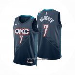 Camiseta Oklahoma City Thunder Chet Holmgren NO 7 Ciudad 2025-26 Azul