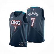 Camiseta Oklahoma City Thunder Chet Holmgren NO 7 Ciudad 2025-26 Azul