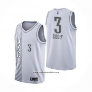 Camiseta Oklahoma City Thunder Josh Giddey #3 Ciudad 2021-22 Blanco