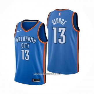 Camiseta Oklahoma City Thunder Paul George #13 Icon Azul