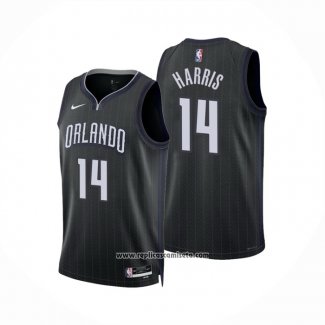 Camiseta Orlando Magic Gary Harris #14 Ciudad 2022-23 Negro