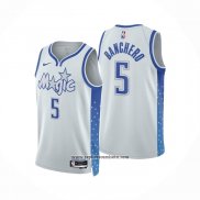 Camiseta Orlando Magic Paolo Banchero NO 5 Ciudad 2025-26 Blanco