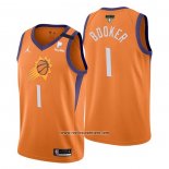 Camiseta Phoenix Suns Devin Booker #1 Statement 2021 Naranja