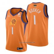 Camiseta Phoenix Suns Devin Booker #1 Statement 2021 Naranja