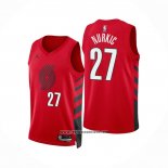 Camiseta Portland Trail Blazers Jusuf Nurkic #27 Statement 2022-23 Rojo