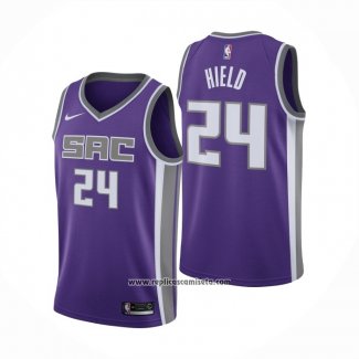 Camiseta Sacramento Kings Buddy Hield #24 Icon Violeta