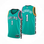 Camiseta San Antonio Spurs Victor Wembanyama #1 Ciudad 2022-23 Verde