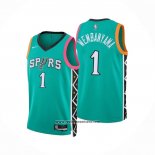 Camiseta San Antonio Spurs Victor Wembanyama #1 Ciudad 2022-23 Verde