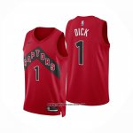 Camiseta Toronto Raptors Gradey Dick NO 1 Icon 2025-26 Rojo