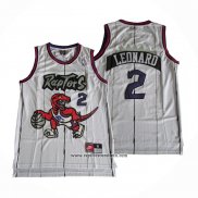 Camiseta Toronto Raptors Kawhi Leonard #2 Retro Blanco