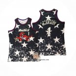 Camiseta Toronto Raptors Tracy McGrady #1 Independence Day Mitchell & Ness Negro