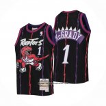 Camiseta Toronto Raptors Tracy Mcgrady #1 Mitchell & Ness 1998-99 Negro2