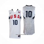 Camiseta USA 2008 Kobe Bryant #10 Blanco