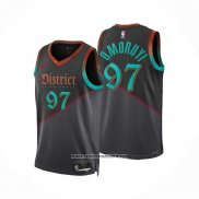 Camiseta Washington Wizards Eugene Omoruyi #97 Ciudad 2023-24 Negro