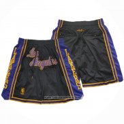 Pantalone Los Angeles Lakers Mitchell & Ness Just Don Negro