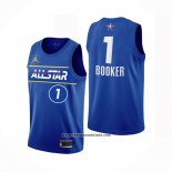 Camiseta All Star 2021 Phoenix Suns Devin Booker #1 Azul