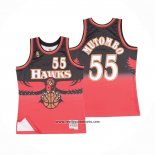 Camiseta Atlanta Hawks Dikembe Mutombo #55 Retro Rojo