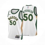 Camiseta Boston Celtics Sviatoslav Mykhailiuk #50 Ciudad 2023-24 Blanco