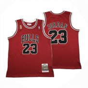 Camiseta Chicago Bulls Michael Jordan NO 23 Autentico 1995-96 Rojo