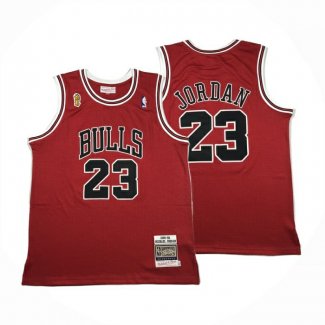 Camiseta Chicago Bulls Michael Jordan NO 23 Autentico 1995-96 Rojo