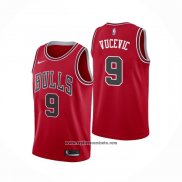 Camiseta Chicago Bulls Nikola Vucevic #9 Icon 2020-21 Rojo