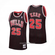 Camiseta Chicago Bulls Steve Kerr #25 Mitchell & Ness 1995-96 Negro