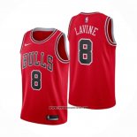 Camiseta Chicago Bulls Zach Lavine #8 Icon 2020-21 Rojo