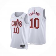 Camiseta Cleveland Cavaliers Darius Garland #10 Association 2022-23 Blanco