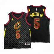 Camiseta Cleveland Cavaliers Dennis Smith Jr. #5 Statement 2020-21 Negro