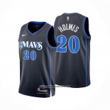 Camiseta Dallas Mavericks Richaun Holmes #20 Ciudad 2023-24 Azul