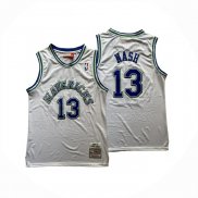 Camiseta Dallas Mavericks Steve Nash NO 13 Mitchell & Ness 1998-99 Blanco
