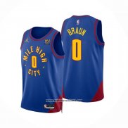 Camiseta Denver Nuggets Christian Braun #0 Statement 2022-23 Azul