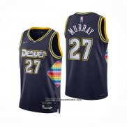 Camiseta Denver Nuggets Jamal Murray #27 Ciudad 2021-22 Azul