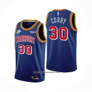 Camiseta Golden State Warriors Stephen Curry #30 75th Anniversary Azul