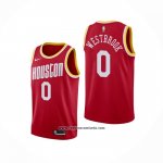 Camiseta Houston Rockets Russell Westbrook #0 Hardwood Classics Rojo