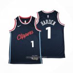 Camiseta Los Angeles Clippers James Harden NO 1 Icon 2024-25 Azul