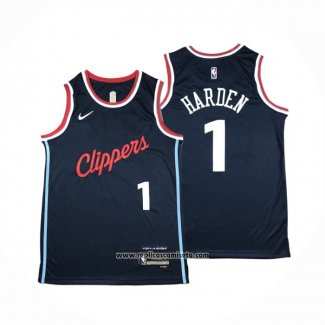Camiseta Los Angeles Clippers James Harden NO 1 Icon 2024-25 Azul