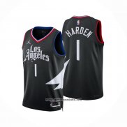 Camiseta Los Angeles Clippers James Harden #1 Statement Negro