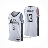 Camiseta Los Angeles Clippers Paul George #13 Ciudad 2019-20 Blanco