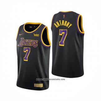 Camiseta Los Angeles Lakers Carmelo Anthony #7 Earned Negro