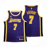 Camiseta Los Angeles Lakers Carmelo Anthony #7 Statement 2020-21 Violeta