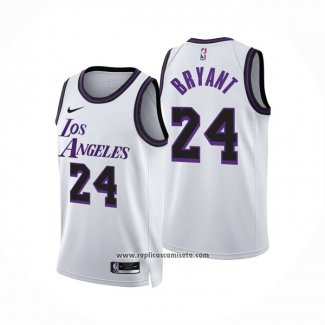 Camiseta Los Angeles Lakers Kobe Bryant #24 Ciudad 2022-23 Blanco