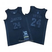 Camiseta Los Angeles Lakers Kobe Bryant #24 MVP Negro