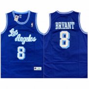 Camiseta Los Angeles Lakers Kobe Bryant NO 8 Mitchell & Ness Champion Violeta